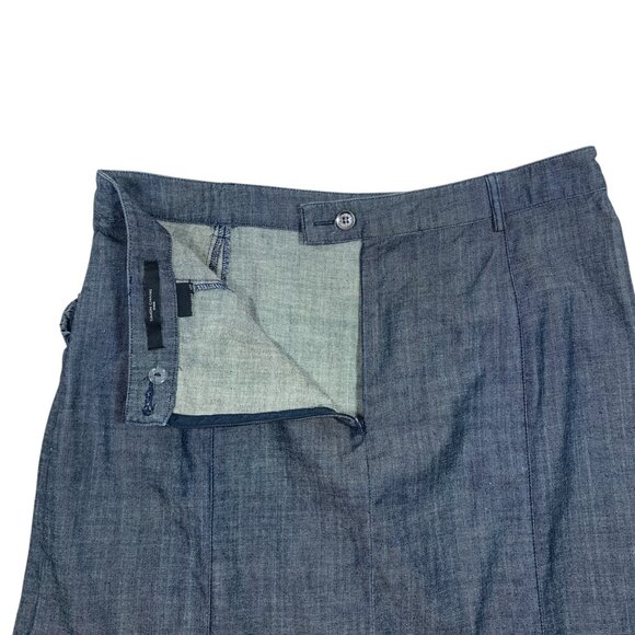 Y2K Simon Chang Denim Midi Skirt size medium - Picture 10 of 14